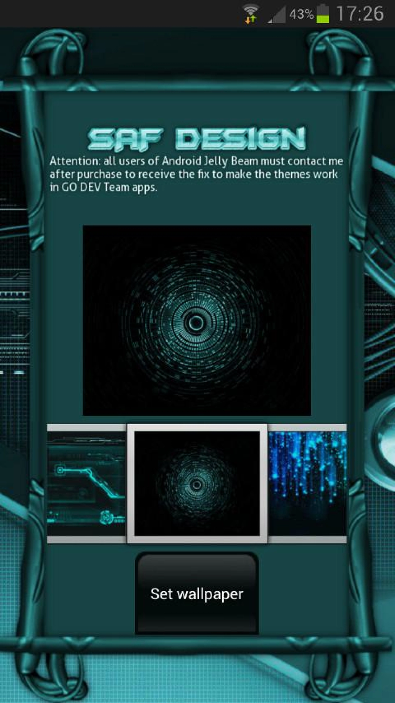 Screenshot #6 - THEME CYANOGEN GO LAUNCHER EX 1.38