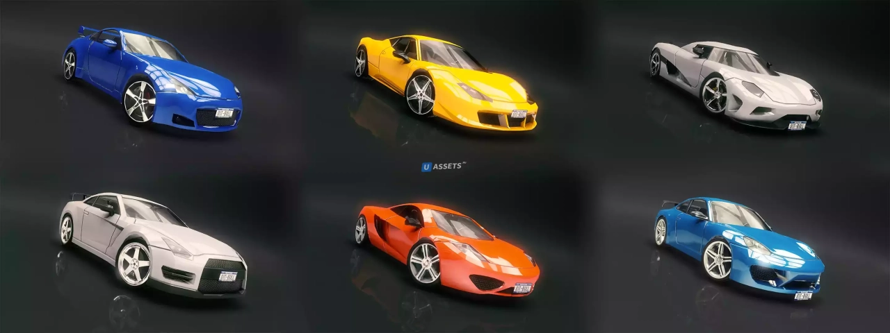 Screenshot #2 - 60 Fantastic Race Cars Pack
