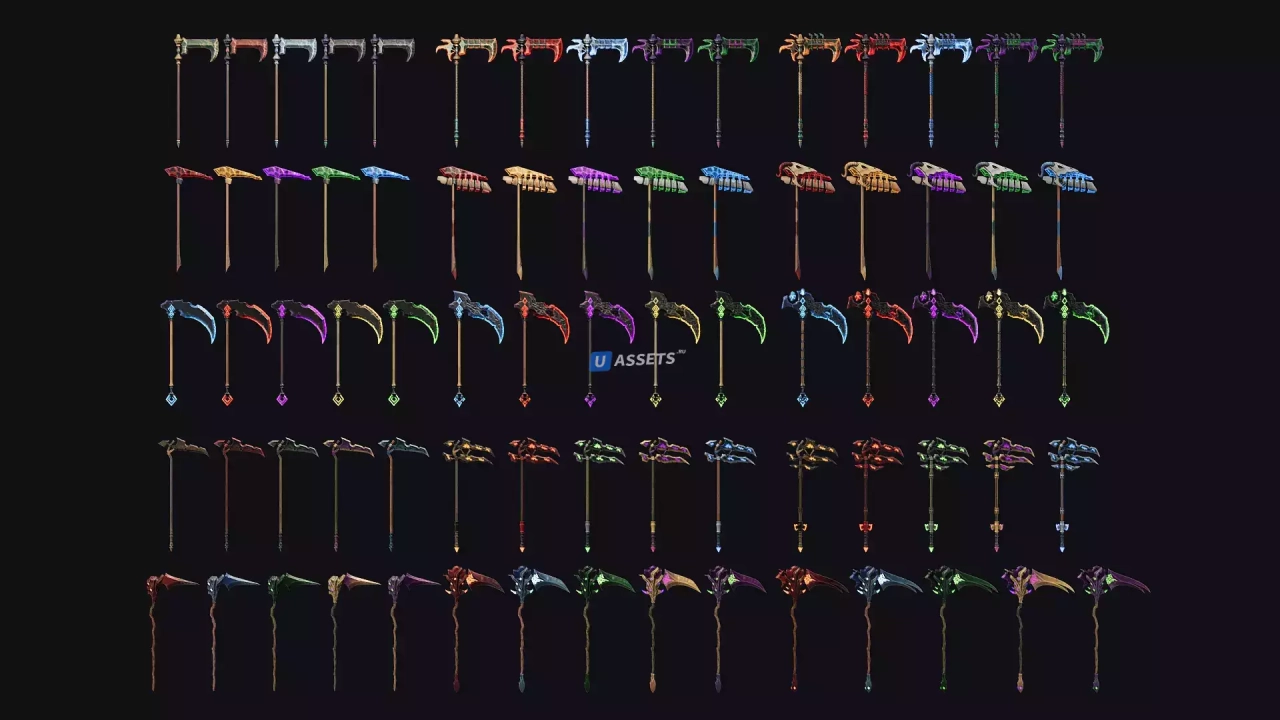 Screenshot #2 - Stylized Scythes - RPG Weapons