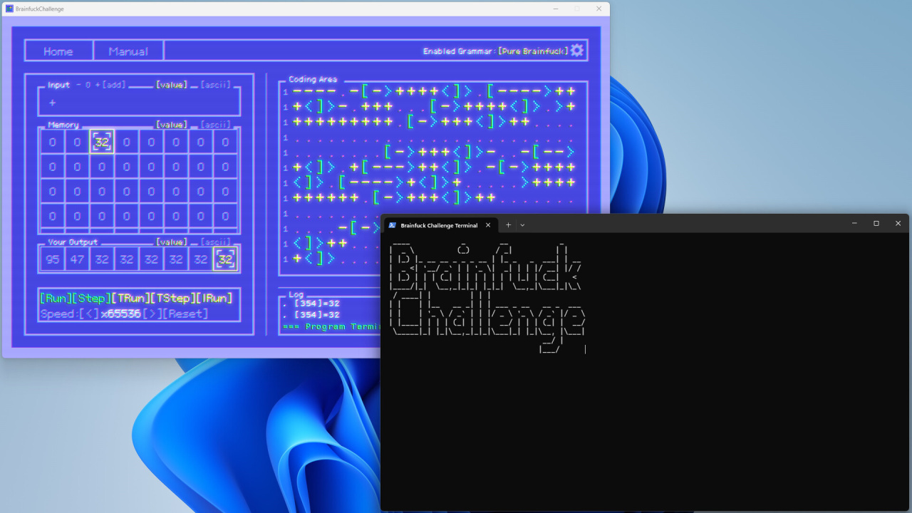 Screenshot #4 - Brainfuck Challenge