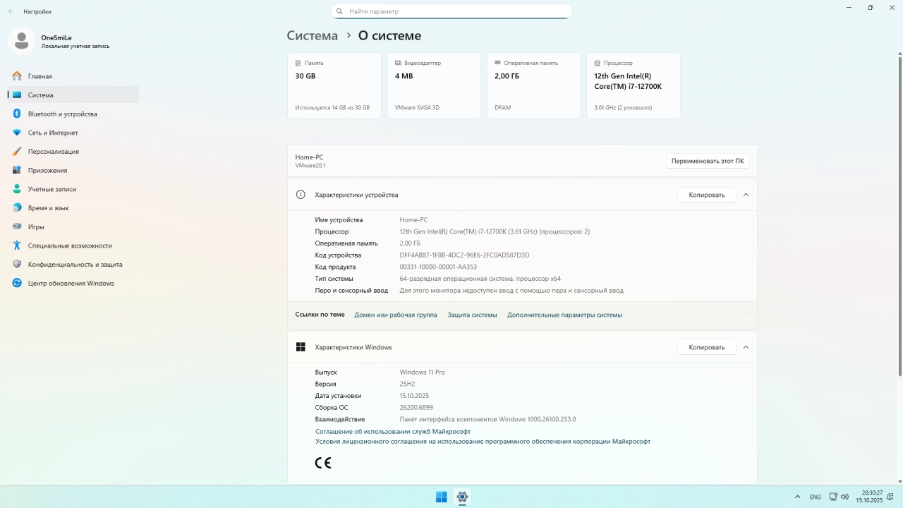 Screenshot #4 - Windows 11 Pro 25H2 build 26200.6899 by OneSmiLe