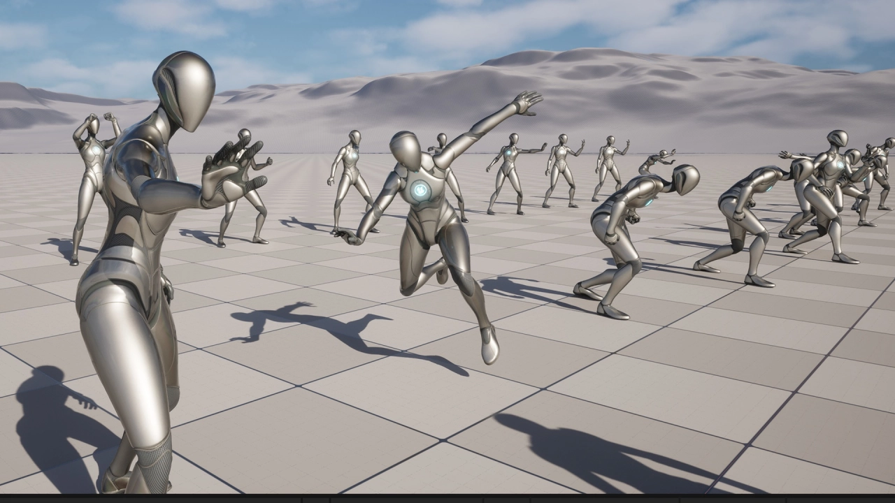 Screenshot #2 - Fire Power Ability Animation Pack (UE5.7)