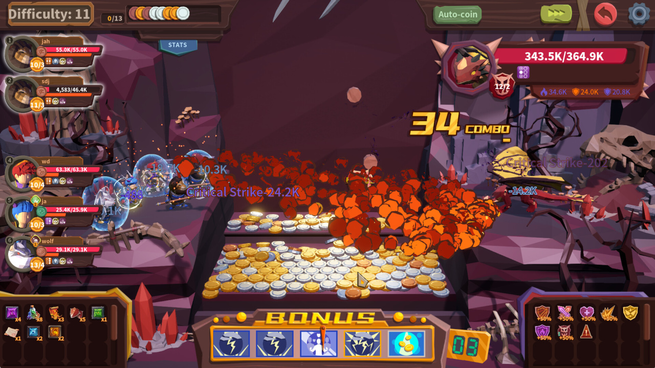 Screenshot #3 - Coin Push RPG