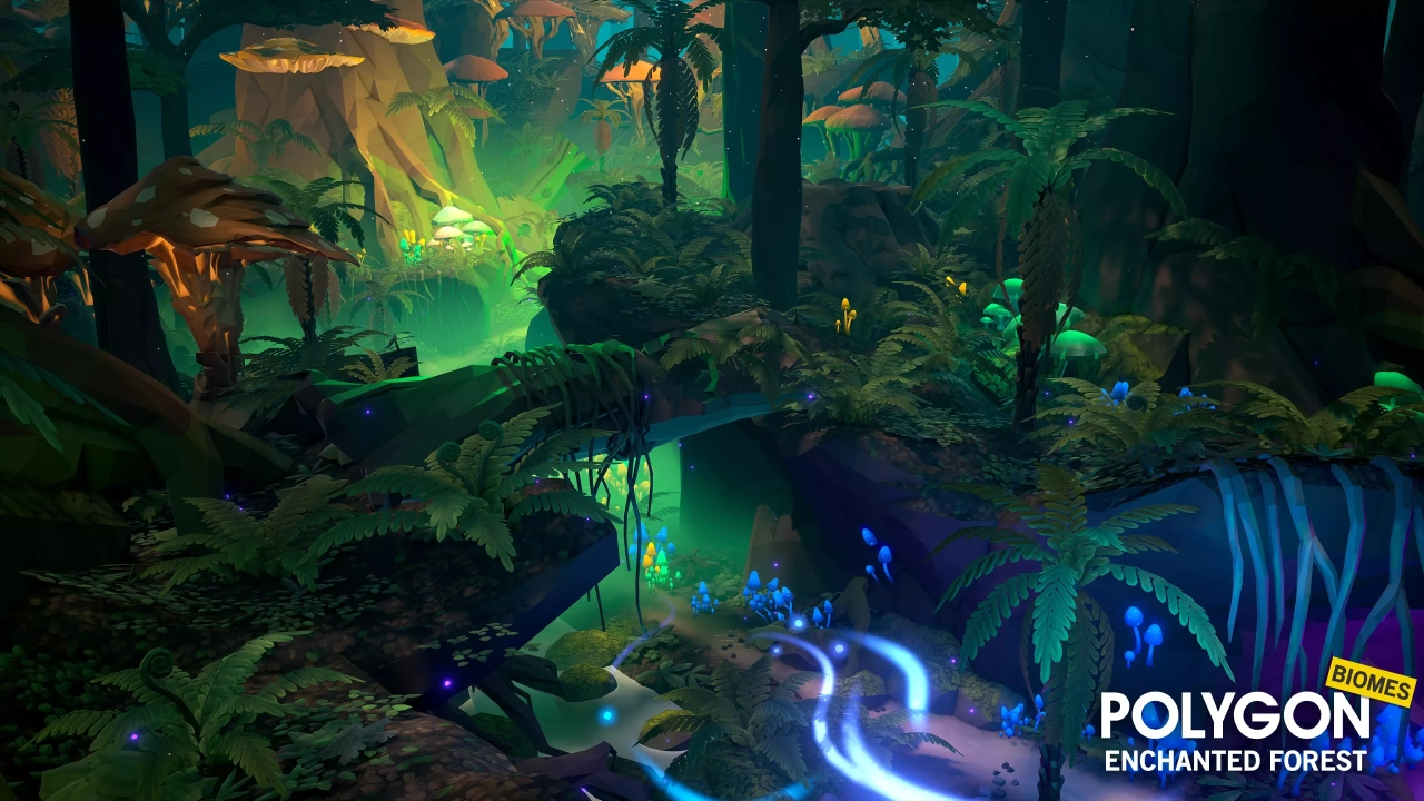 Screenshot #2 - POLYGON - Enchanted Forest - Nature Biomes - 3D Environment Art by Synty
