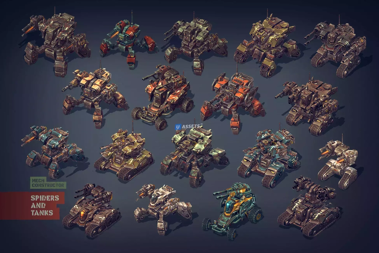 Screenshot #1 - Mech Constructor: Spiders and Tanks