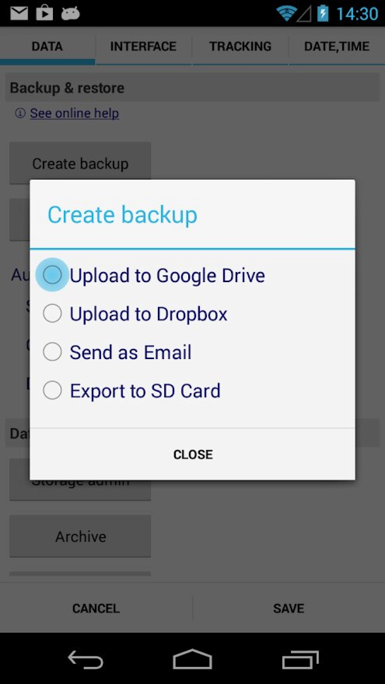 Screenshot #1 - DYNAMICG GOOGLE DRIVE PLUGIN 7.90
