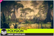 POLYGON Swamp Marshland - Nature Biomes - Low Poly 3D Art by Synty