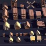 Screenshot #1 - Fantasy Village Pack - Low Poly 3D Art