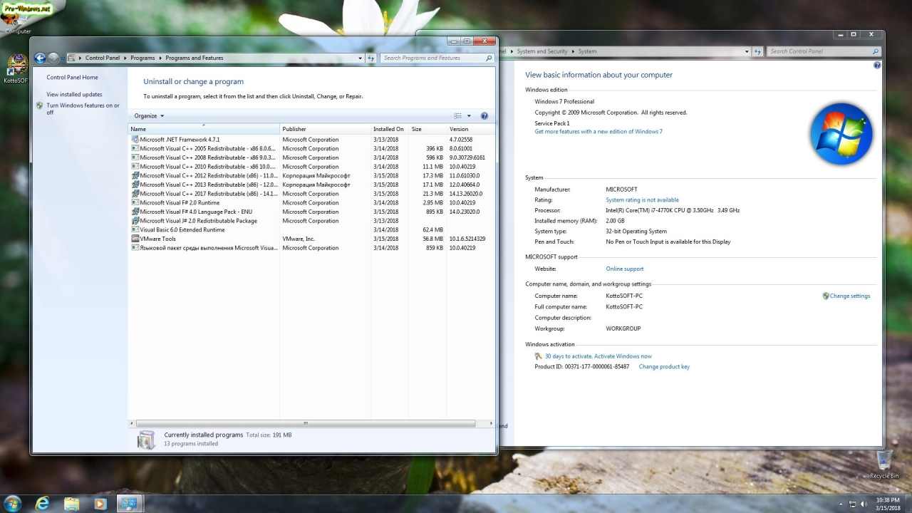 Screenshot #7 - Сборка Windows 7 SP1 16 in 1 KottoSOFT (x86\x64) (Ru\En\De\Ua) [v.5\2018]