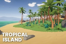 Tropical Island - Stylized Fantasy RPG Environment