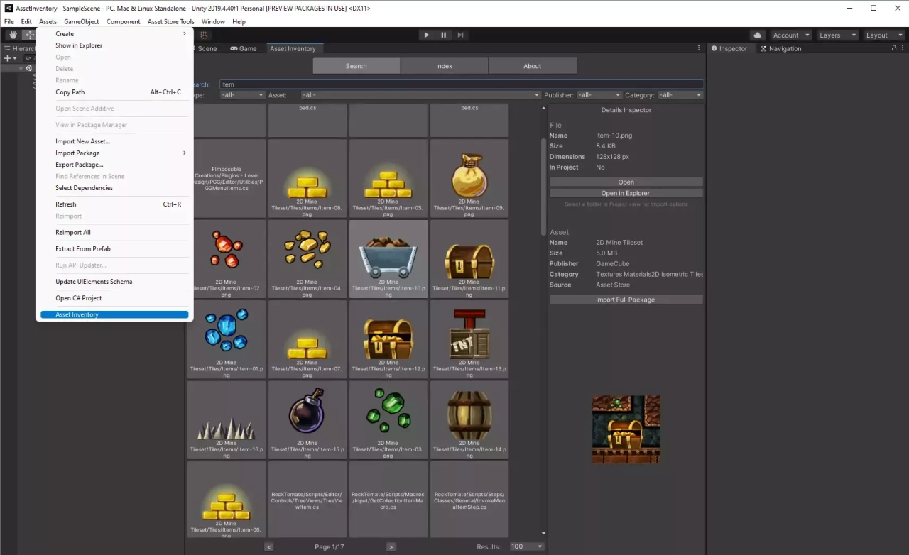 Screenshot #2 - Asset Inventory