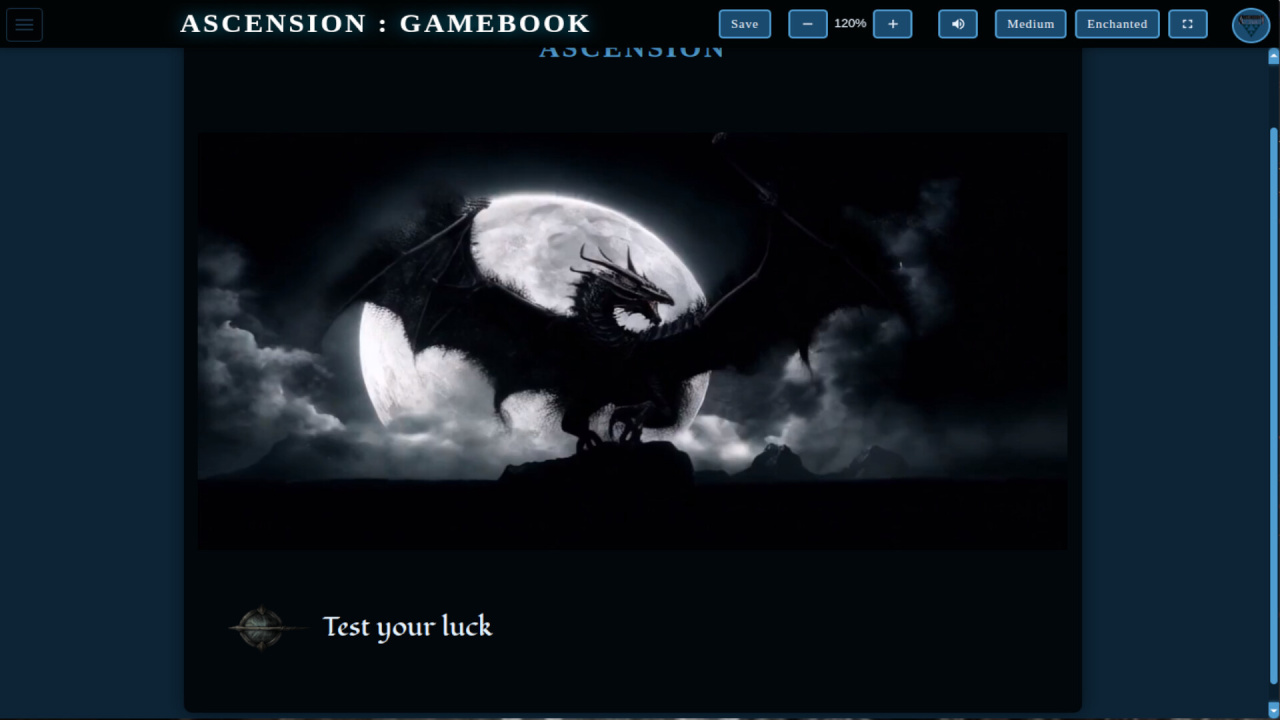 Screenshot #1 - Ascension Gamebook
