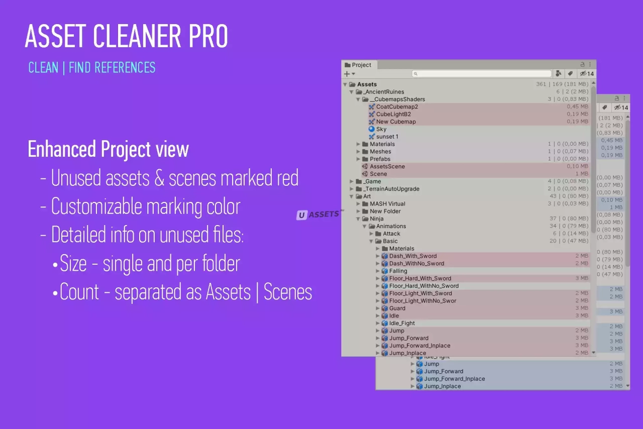 Screenshot #1 - Asset Cleaner PRO - Clean | Find References