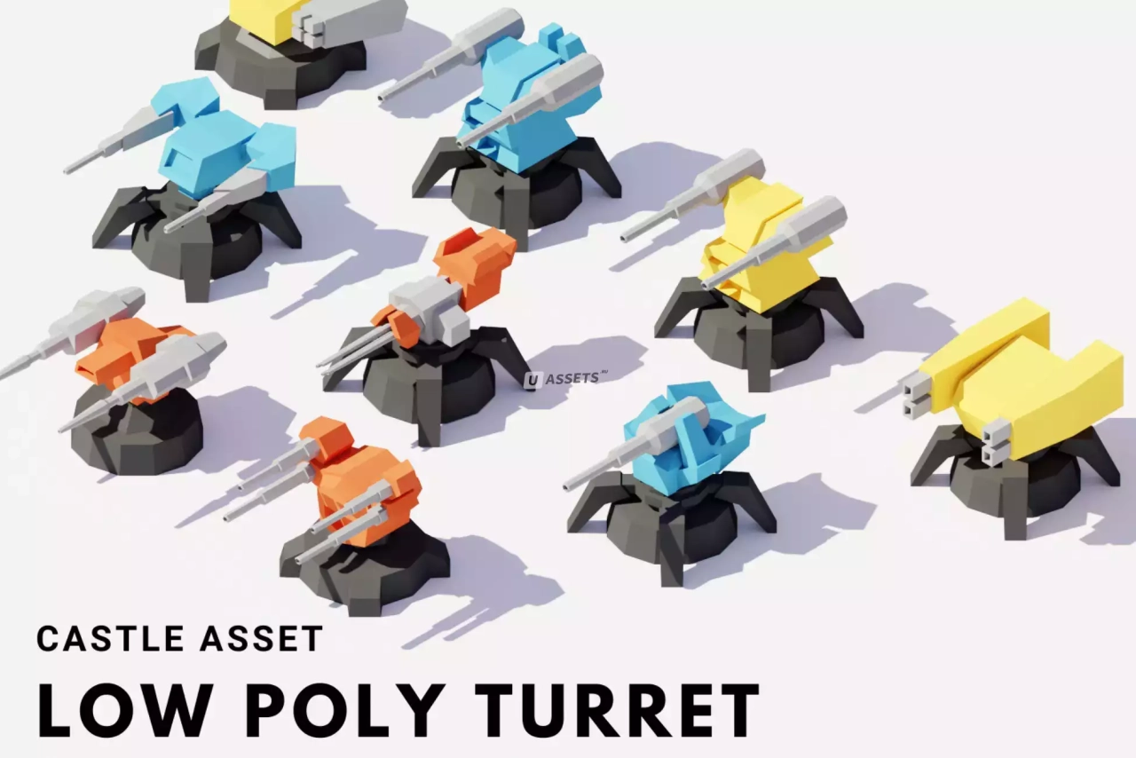 Screenshot #1 - 3D Low Poly Turrets