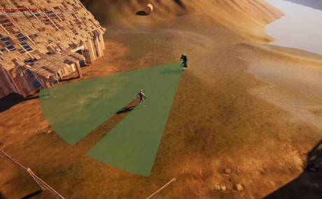 Line Of Sight. Dynamic mesh.