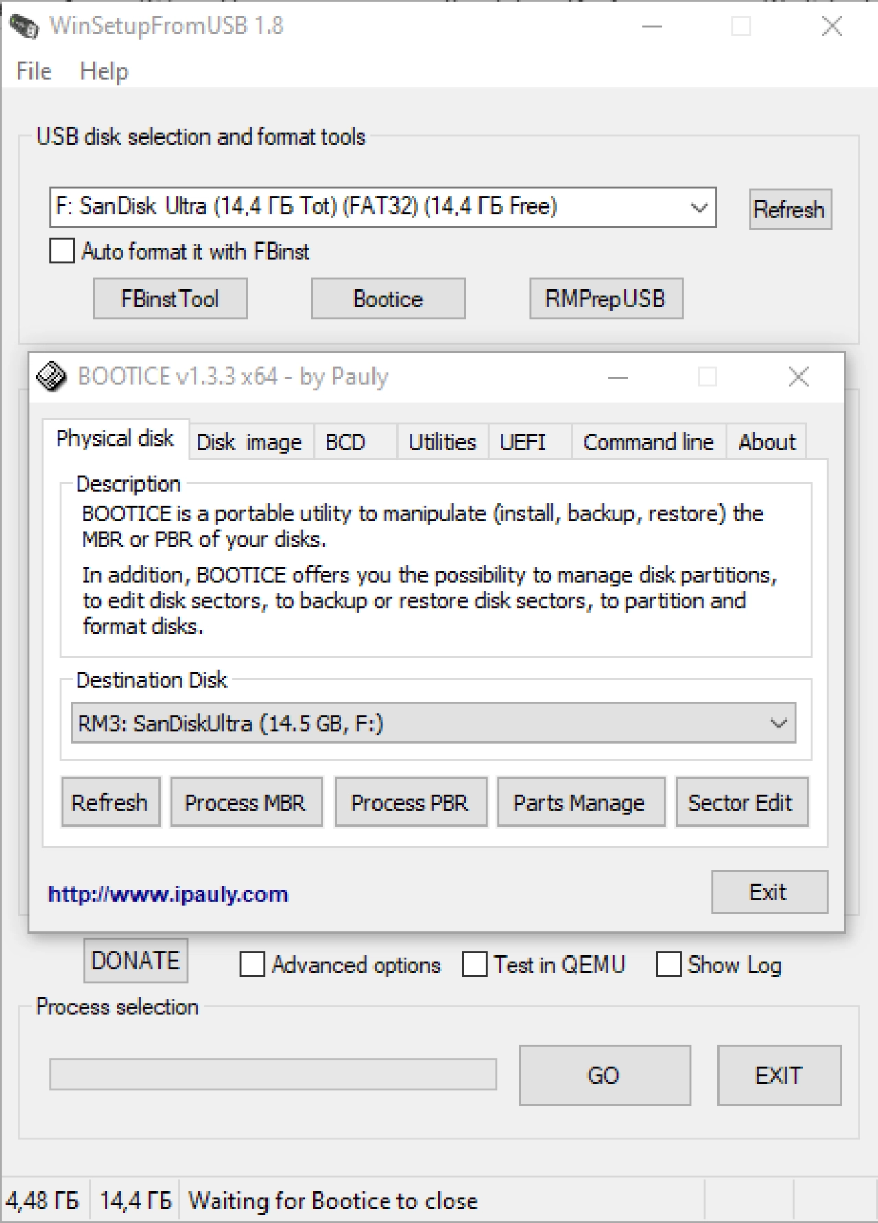 Screenshot #3 - WinSetupFromUSB 1.10