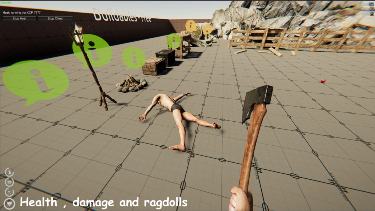 Screenshot #4 - Survival Template Pro MP — Multiplayer Survival System for Unity (Netick Networking)