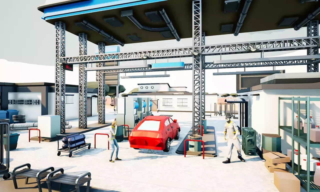 Screenshot #1 - Low Poly Gas Station Set