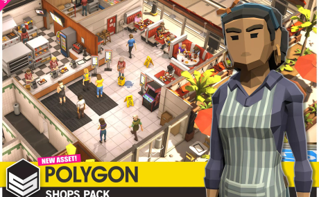 POLYGON Shops Pack - Low Poly 3D Art by Synty