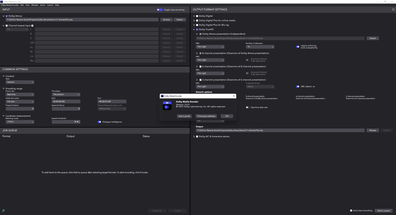 Screenshot #6 - Dolby Media Encoder 3.4.0 Portable by AlekseyPopovv