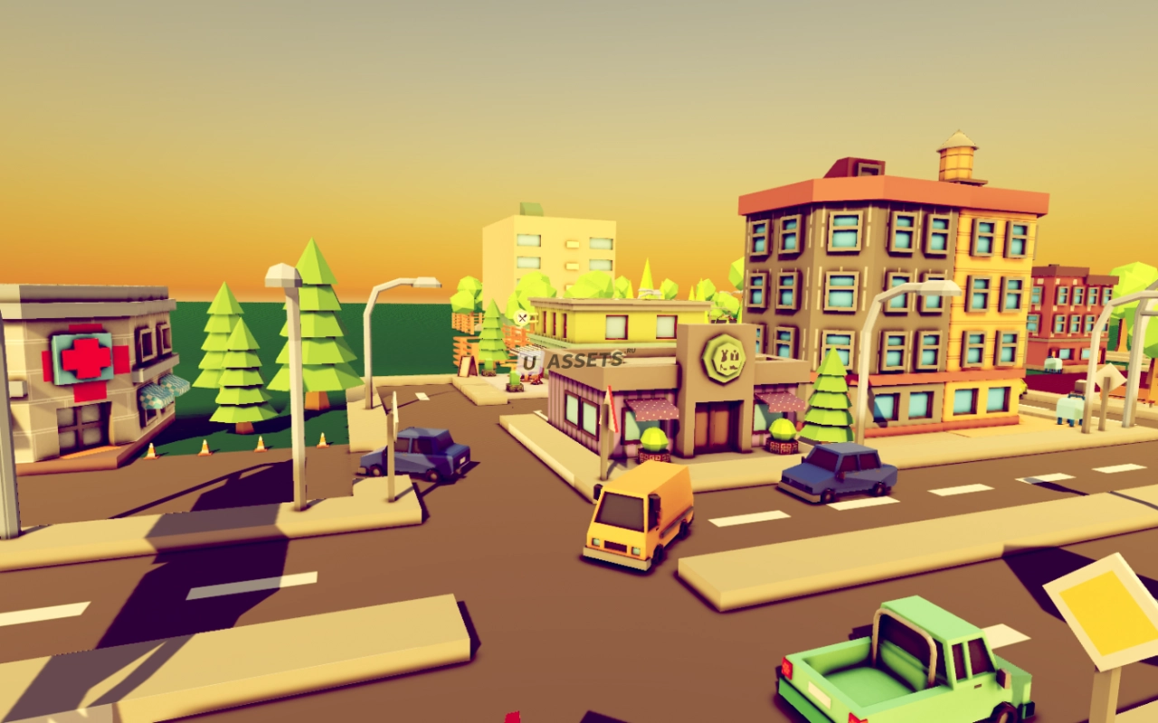 Screenshot #3 - Low Poly City. Asheville