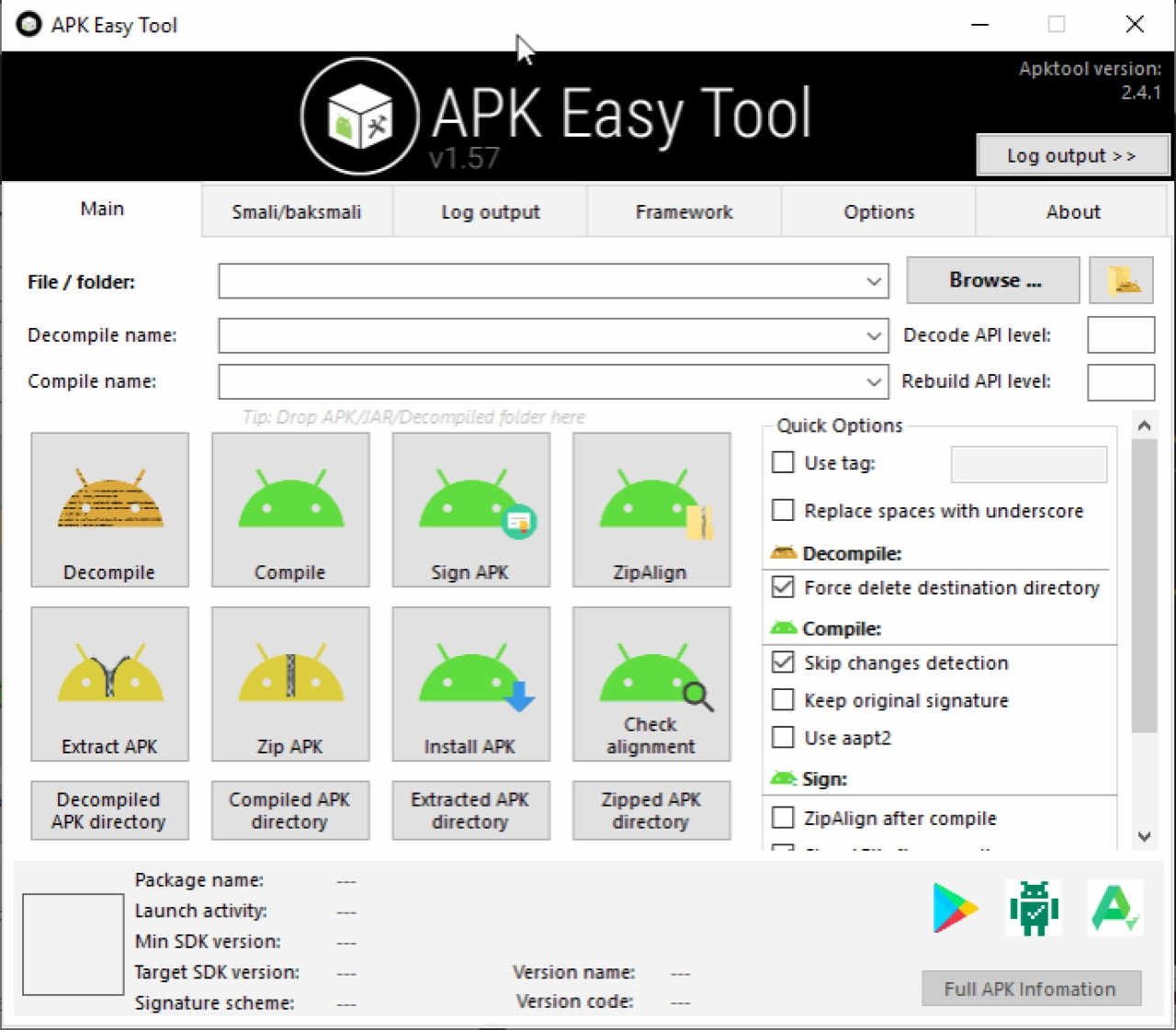 Screenshot #1 - Apk Easy Tool v1.60