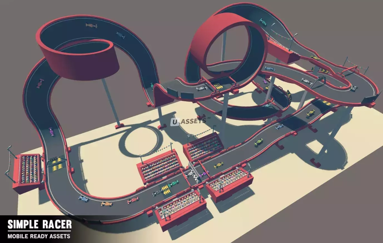 Screenshot #4 - Simple Racer - Cartoon Assets