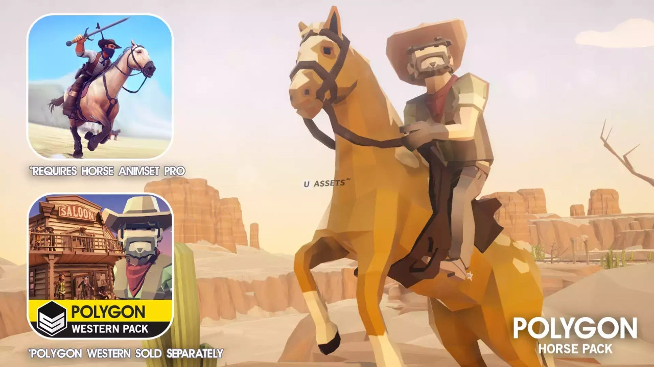 Screenshot #1 - POLYGON Horse - Low Poly 3D Art by Synty