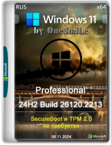 Windows 11 Русская Pro by OneSmiLe 24H2 build 26120.2213