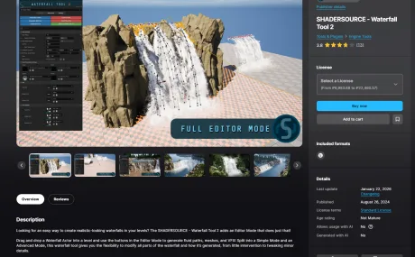 SHADERSOURCE - Waterfall Tool 2 (UE5.7)