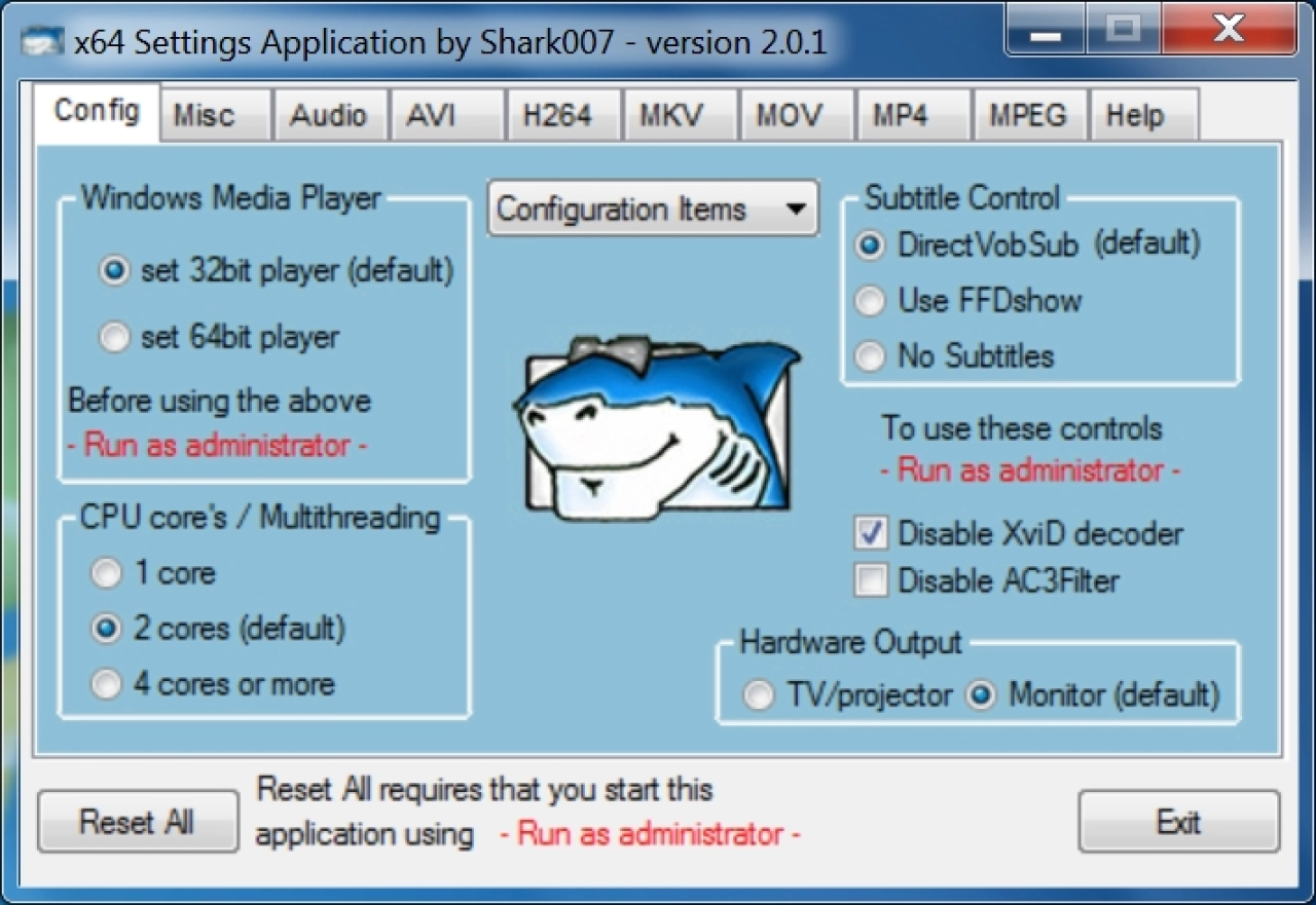Screenshot #1 - Advanced Codecs for Windows 7/8/10