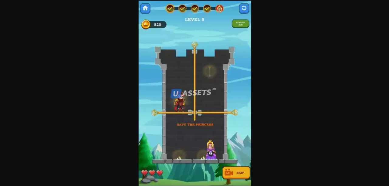 Screenshot #1 - Hero Rescue – Adventure Puzzle Game