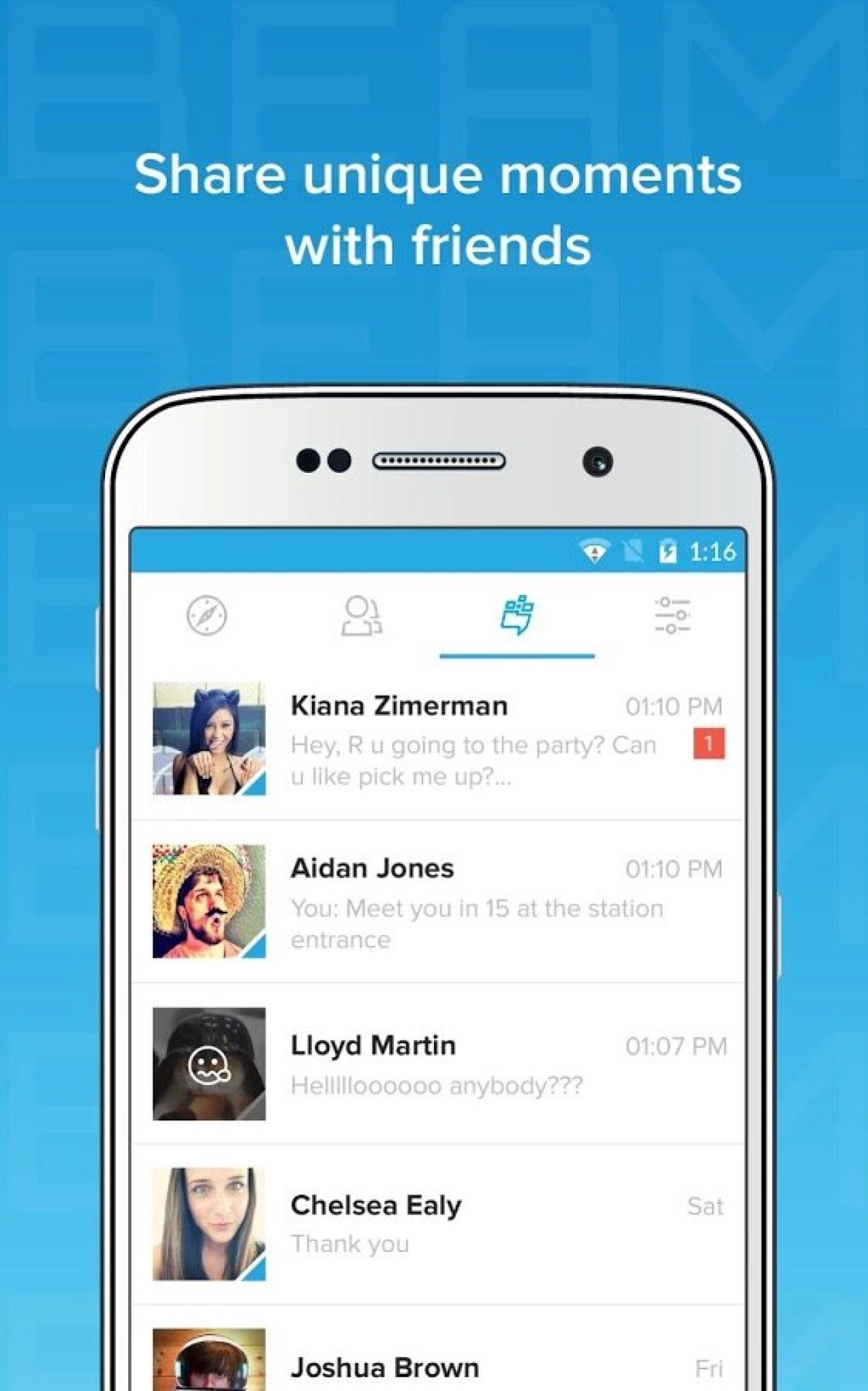 Screenshot #4 - BEAM MESSENGER: REAL TIME TEXT 1.4.90