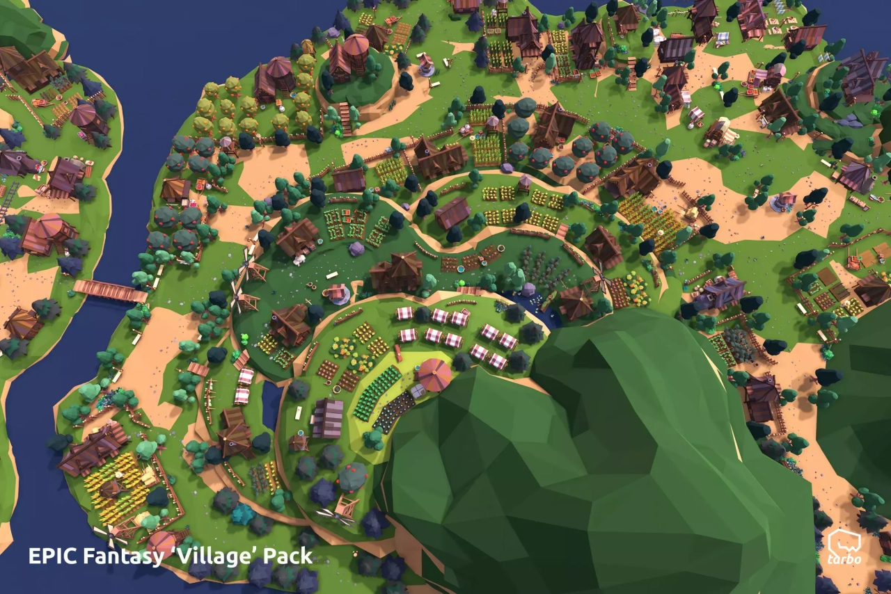 Screenshot #4 - EPIC Fantasy Village - Low Poly 3D Art