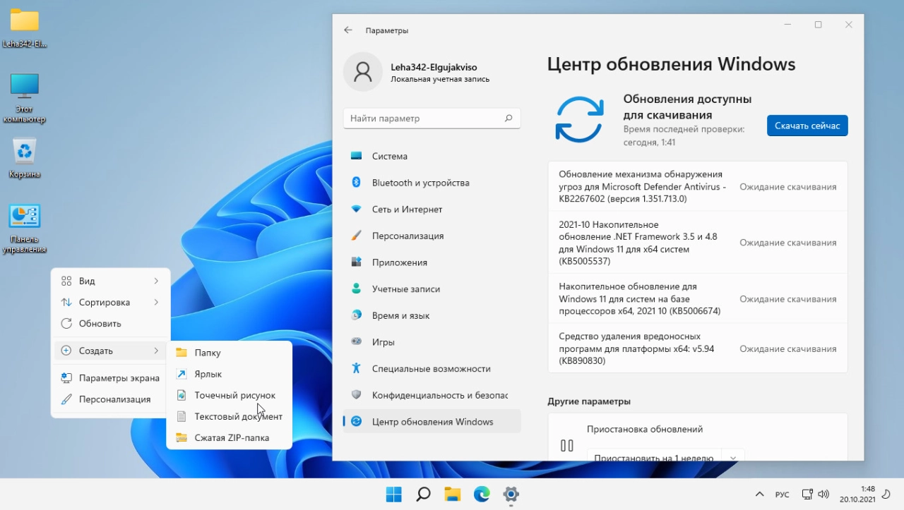 Screenshot #4 - Windows 11 3in1 VL (x64) v.10.10.21 Elgujakviso Edition