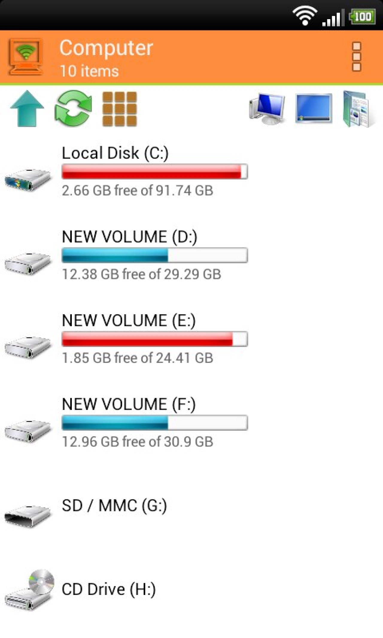 Screenshot #1 - WIFI PC FILE EXPLORER 1.5.26