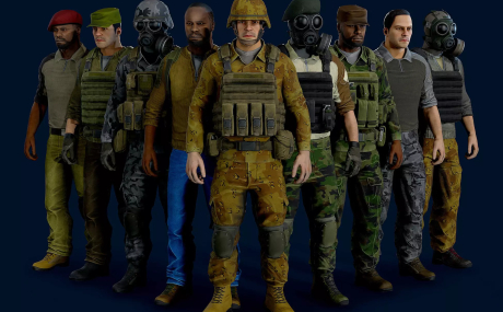 Modular military character
