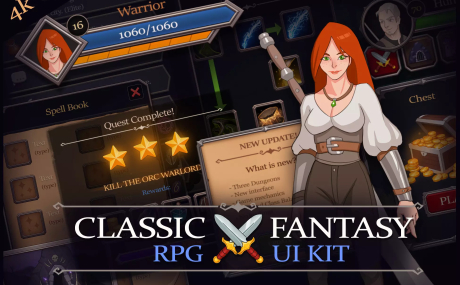 Classic Fantasy RPG - UI Kit