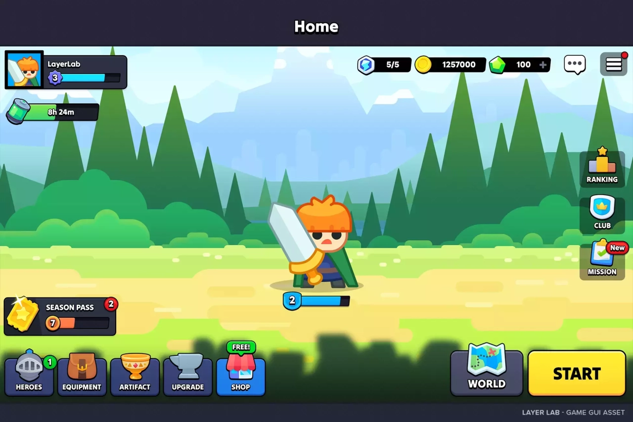 Screenshot #4 - GUI - Casual Fantasy