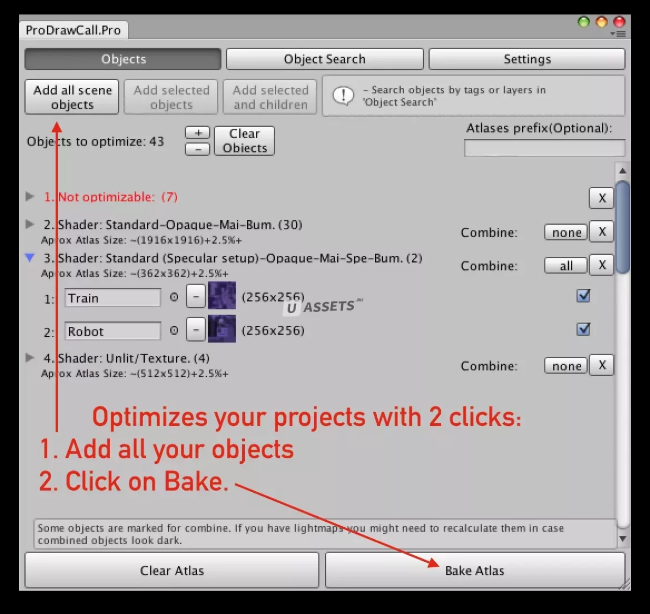 Screenshot #4 - Pro Draw Call Optimizer