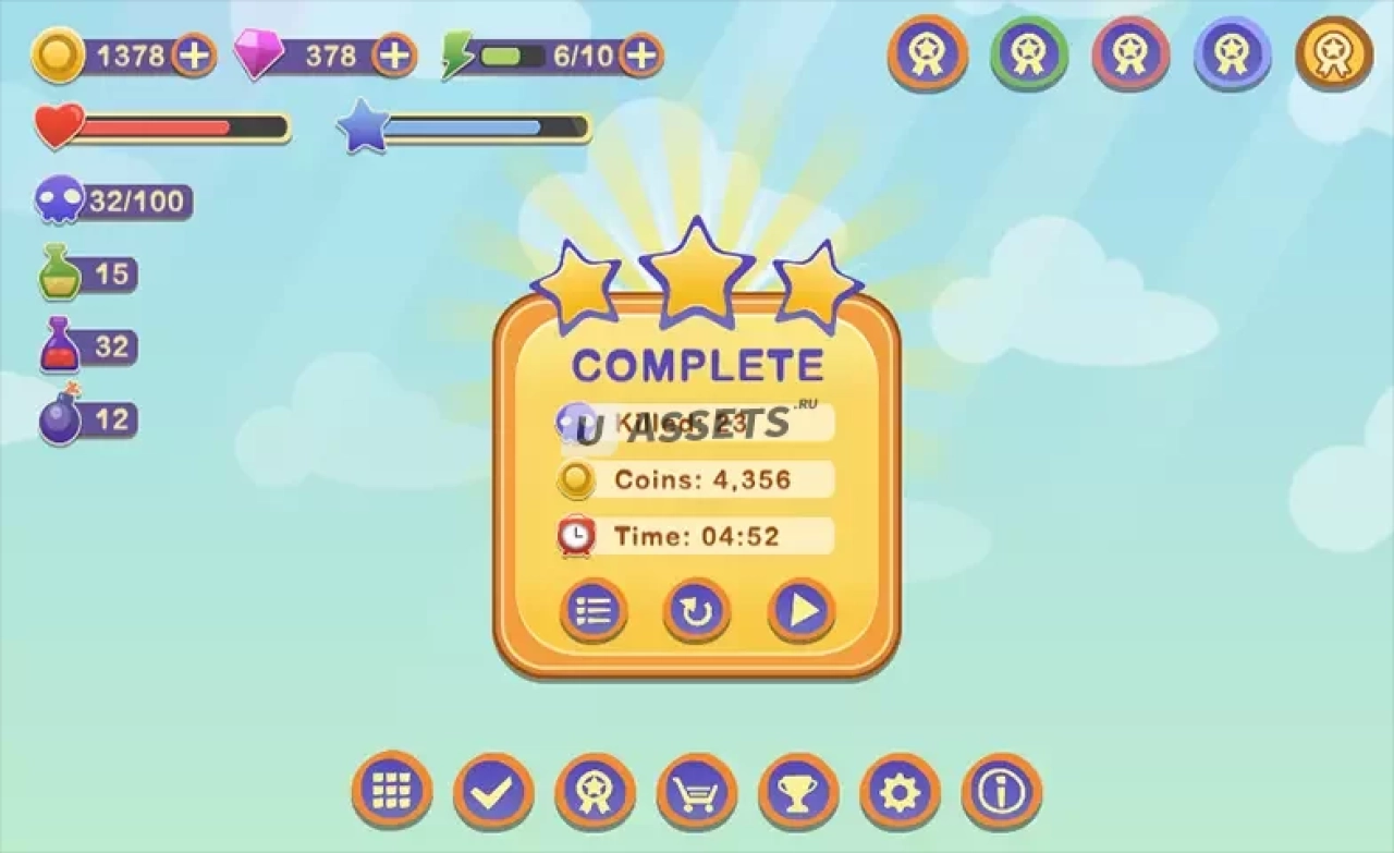 Screenshot #2 - Mobile Cartoon GUI #2