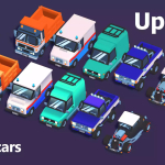 Screenshot #1 - 35 Low Poly Toon Cars Pack