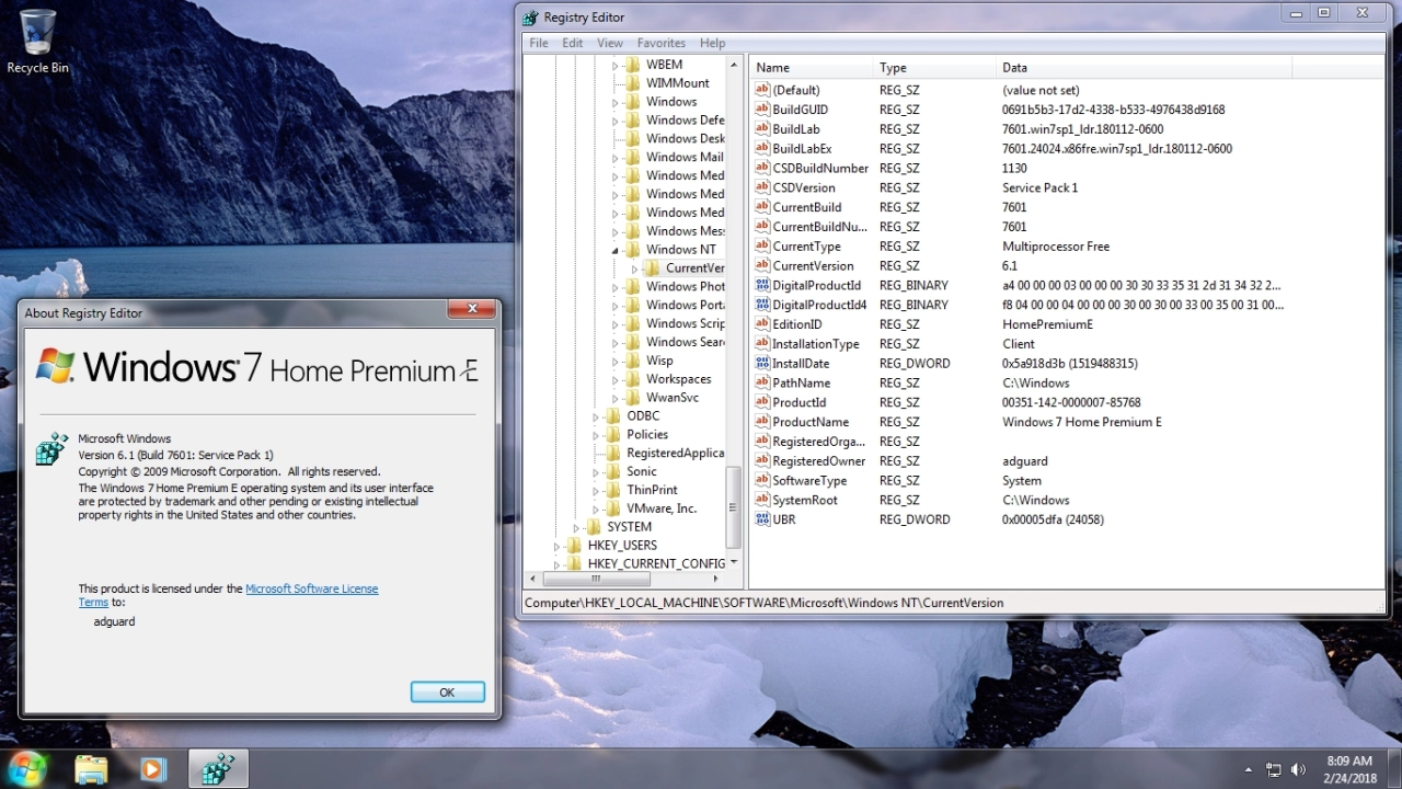 Screenshot #5 - Windows 7 SP1 x86/x64 With Update 7601.24058 AIO v.18.02.24