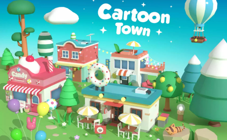 Cartoon Town - Low Poly Assets