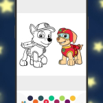 Screenshot #3 - РАСКРАСКА ЩЕНЯЧИЙ ПАТРУЛЬ. ФАНАРТ МУЛЬТИКОВ 1.5