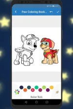 Screenshot #3 - РАСКРАСКА ЩЕНЯЧИЙ ПАТРУЛЬ. ФАНАРТ МУЛЬТИКОВ 1.5