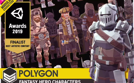 POLYGON Modular Fantasy Hero Characters - Low Poly 3D Art by Synty