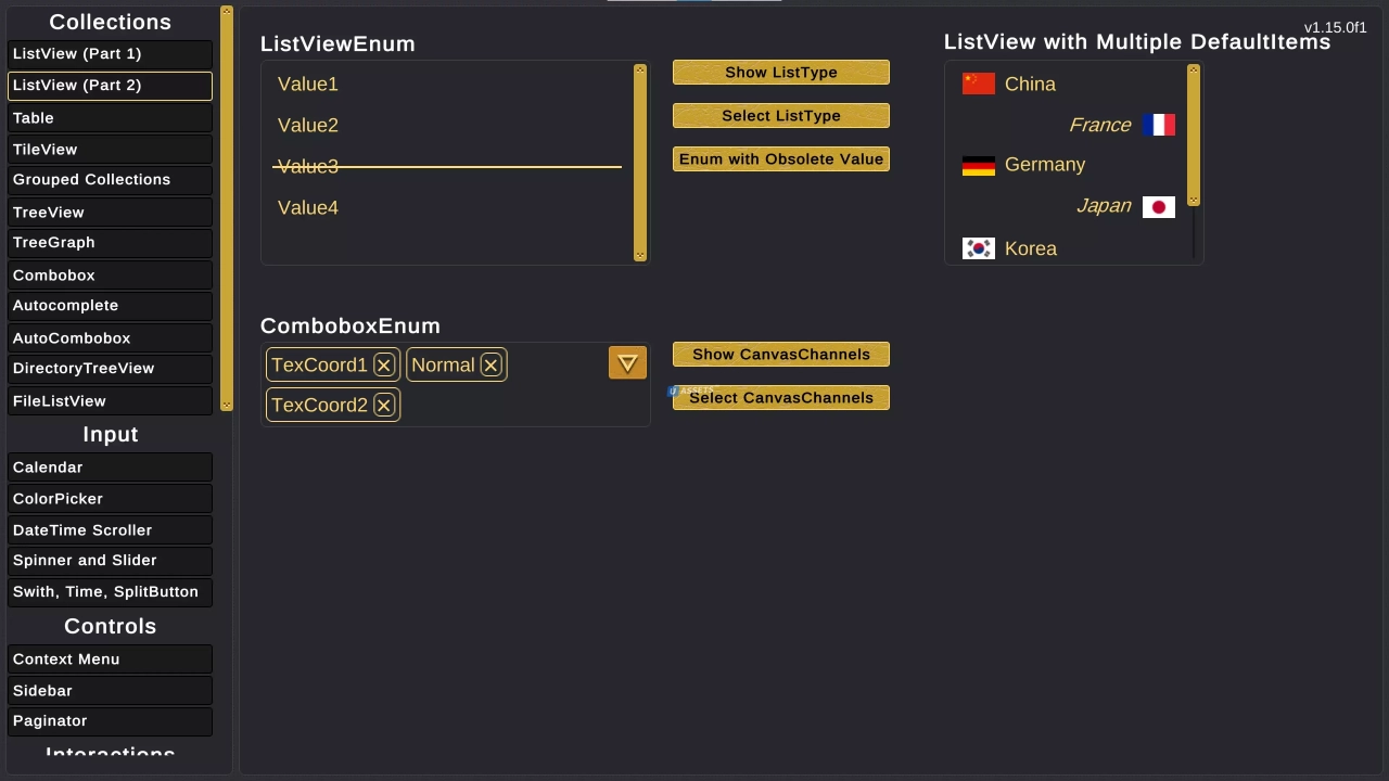 Screenshot #3 - New UI Widgets