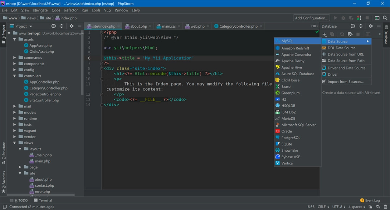 Screenshot #1 - JetBrains PhpStorm 2026.1 x64 (portable)