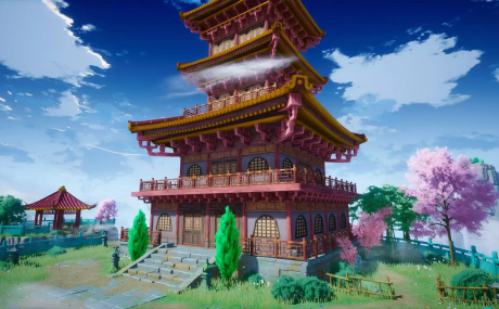 Cartoon Stylized Oriental Fantasy Environment